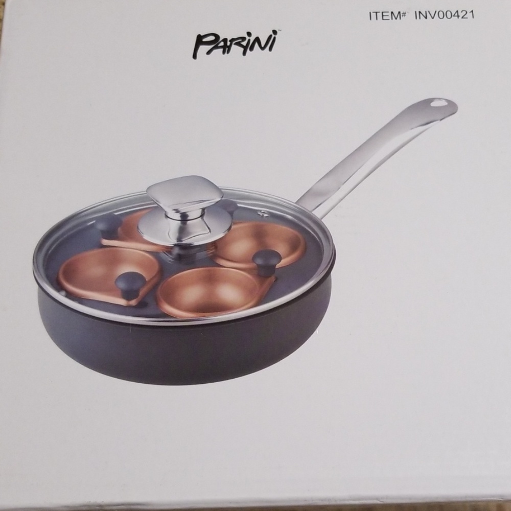 Parini 8” Copper Non Stick Egg Poacher